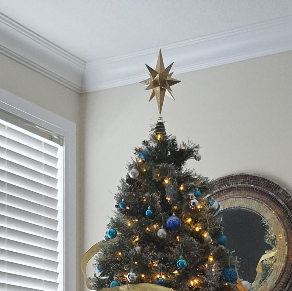 14" Glittering Star Tree Topper